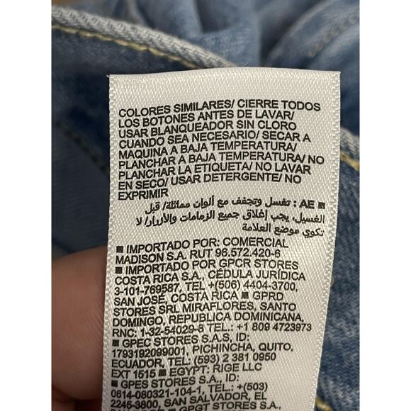 Old Navy Jeans Womens 20 Blue Mid-Rise Baggy Wide Leg Drapey Denim Cargo Pockets - Picture 15 of 16